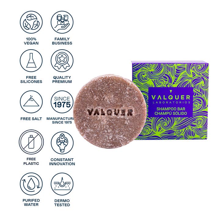Valquer Laboratorios - Wholesale Shampoo Puck/Solid Shampoo - Luxe Solid Shampoo (cranberry and avocado extract) - 50 g4