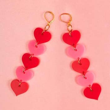 Love Chain Dangle Earrings for wholesale by MindFlowers