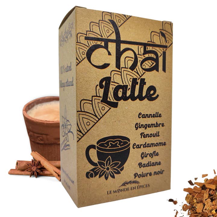 Chai Latte te tchai masala 100 g - kraftlåda för wholesale av Tradition Nature