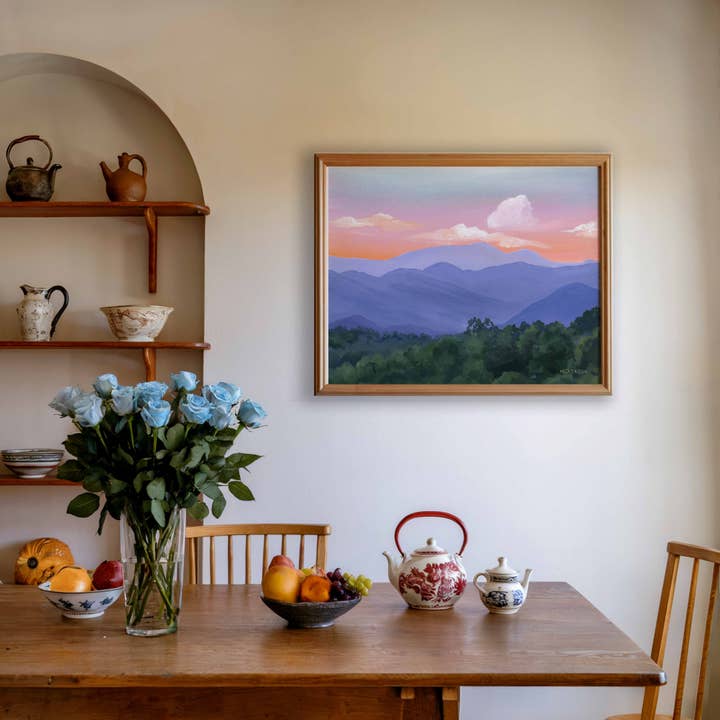 MARISAMADE - Wholesale Art Print - Blue Ridge Mountain Sunset Art Print 3