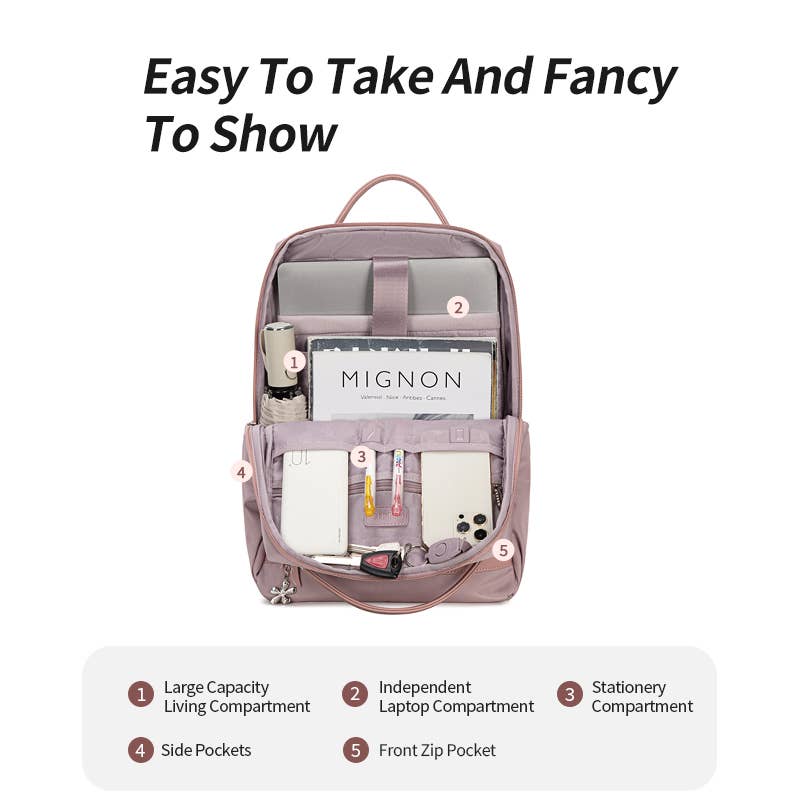 Marina Galanti - Vendita all'ingrosso Zaino - Unisex - CB00639_PURPLE3