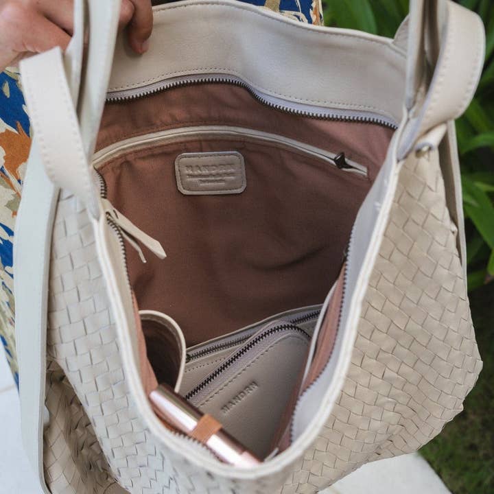 MANDRN – Sacola - Mulher por atacado – Tote Woven Evra - Osso3