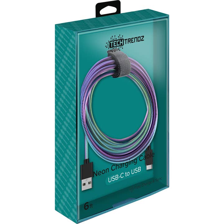 6 FT Metallisches USBC-Kabel für den Großhandel von Tech Trendz