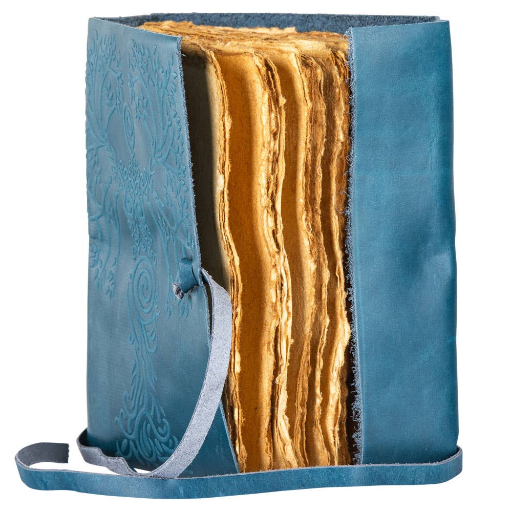 Benjamin International - Wholesale Journal/Diary - BLUE SUEDE GODDESS TREE JOURNAL1