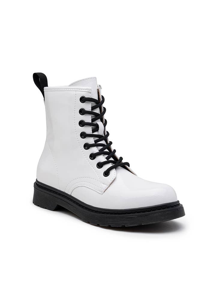 LADY GLORY - Vente Bottines – femme - Bottine vernie Chunkye à lacet