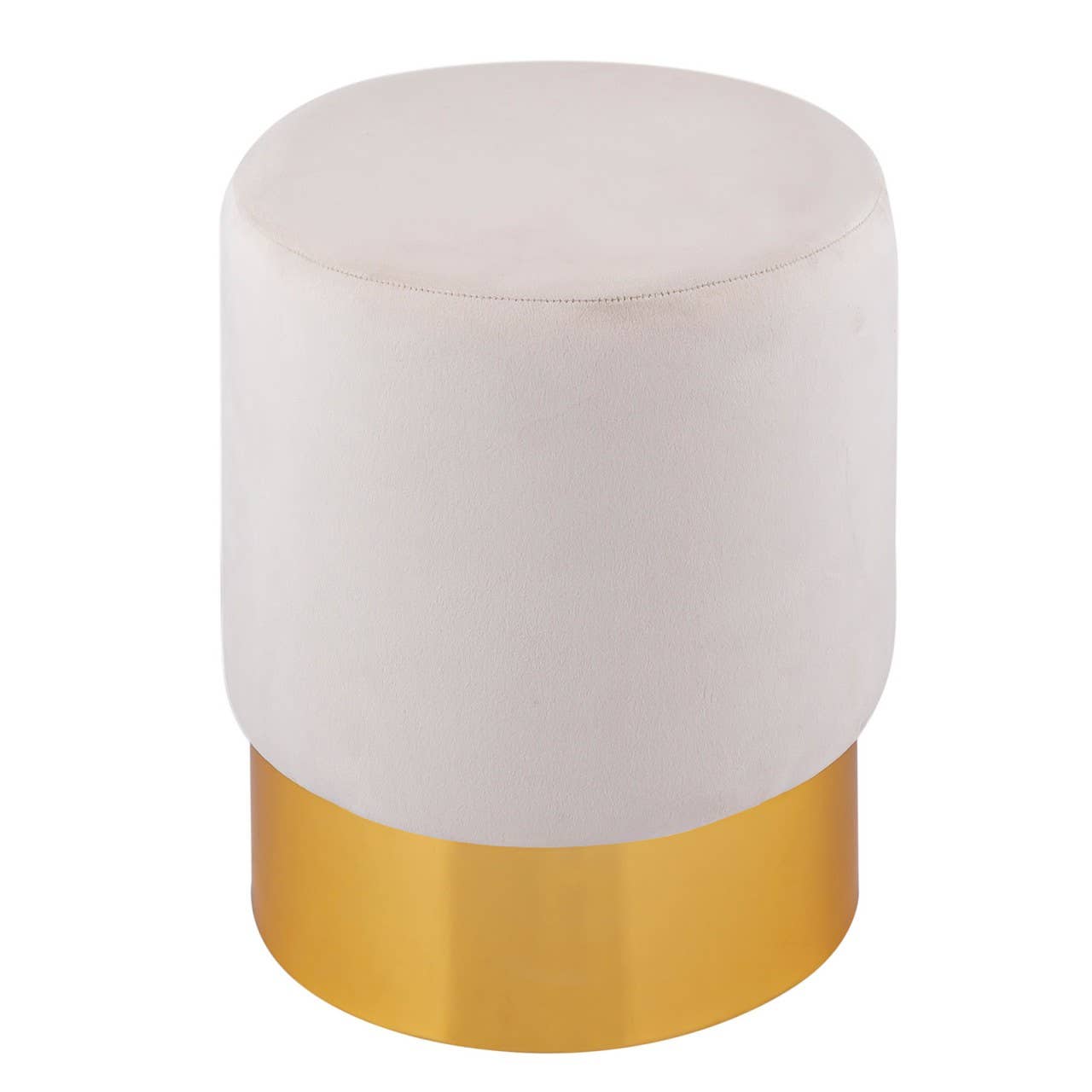 Voglrieder - Wholesale Pouf - Velvet stool 2nd choice velvet pouf, diameter 31 cm, height 43 cm25