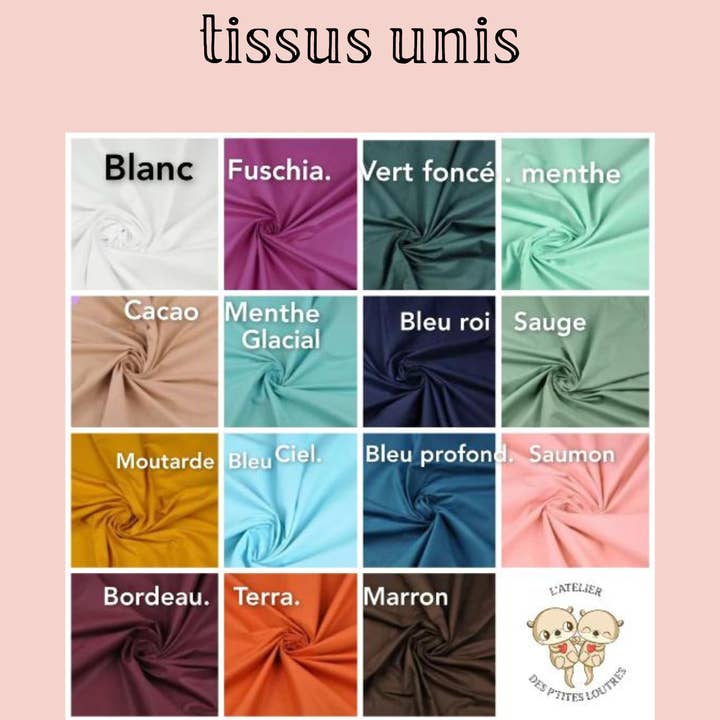 L'atelier des P'tites Loutres - Wholesale Book Cover - Health book cover: Oekotex pattern of your choice1