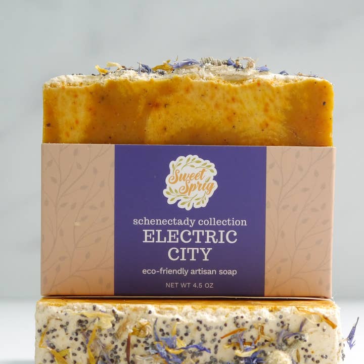 Electric City Artisan Soap Bar for wholesale by Sweet Sprig