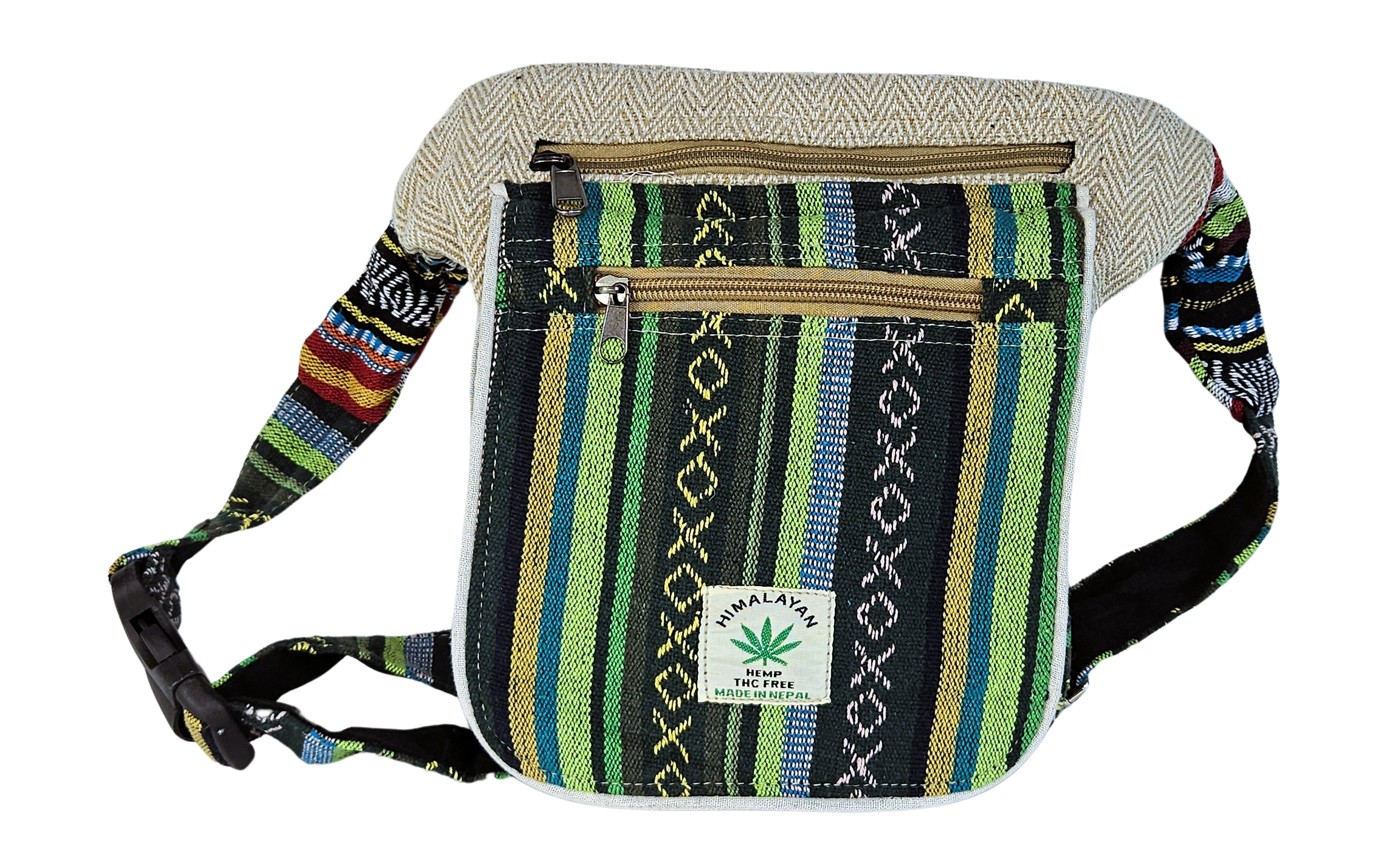 EthnicNatur - Venta al por mayor Riñonera - Unisex - Bolso riñonera larga de cáñamo de Himalaya Hemp Thc free4