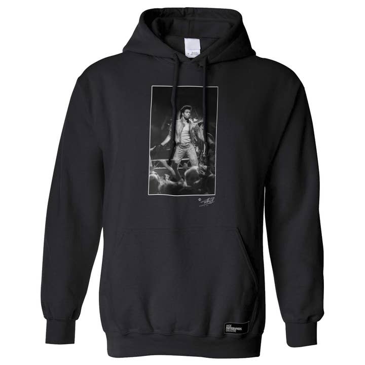 George Michael live b&w Hoodie for wholesale by Rock Photographers Collective