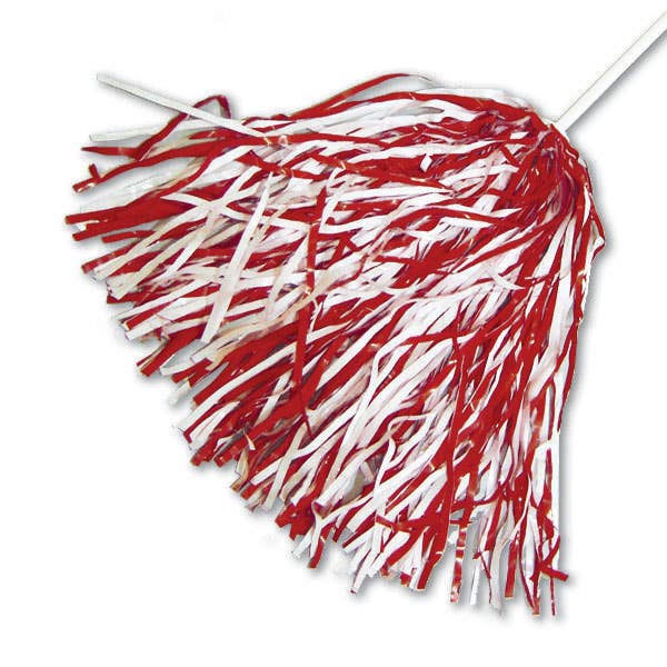 Fanapeel / Gamefaces - Wholesale Pompoms - Spirit Shaker Poms Crimson/Wit0