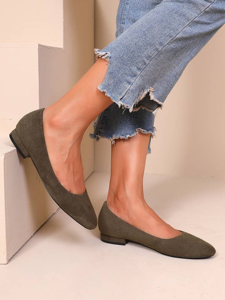 Joia Paris - Wholesale Low Heels - Women's - Classic round-toe ballet flats H8-1037E27