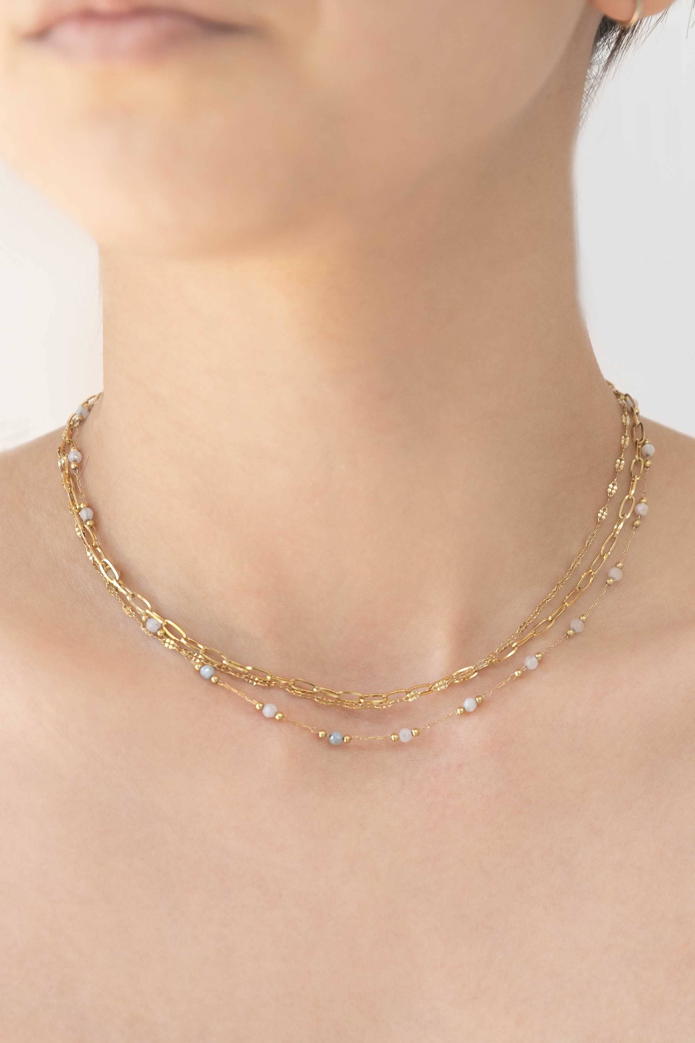 Lovoda - Wholesale Pendant/Charm Necklace - Plata Beaded Layered Necklace1