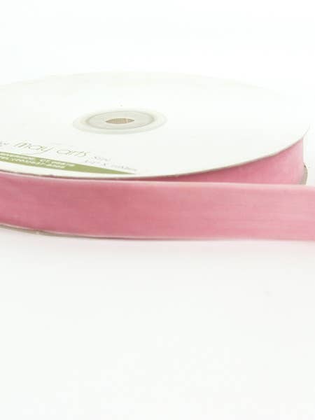 3/4" Light Pink Classic Woven Velvet Ribbon for wholesale by May Arts Ribbon