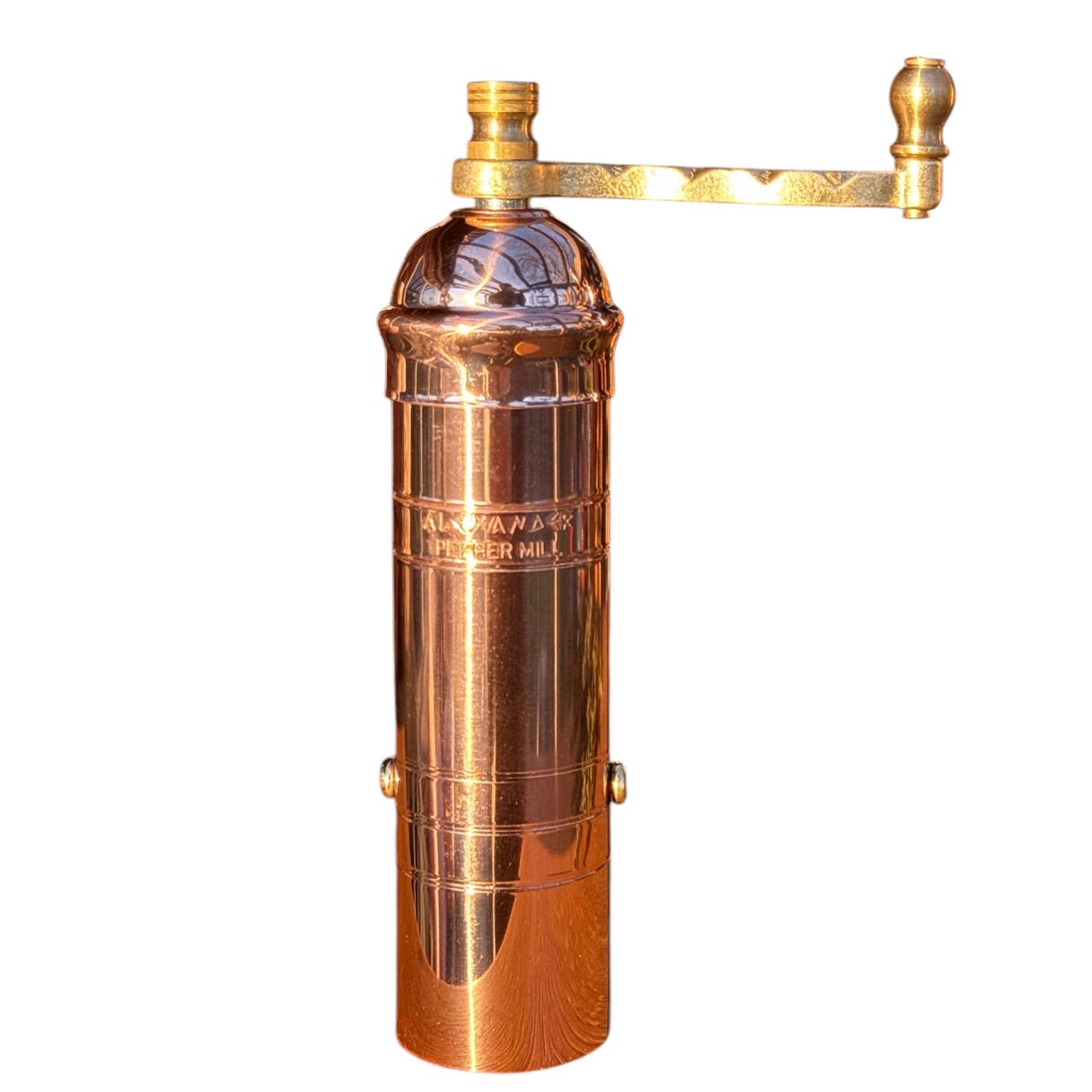 Rune-Jakobsen Design - Wholesale Pepper Mill - The original 'Small Copper Mill'  - 7" pepper grinder2
