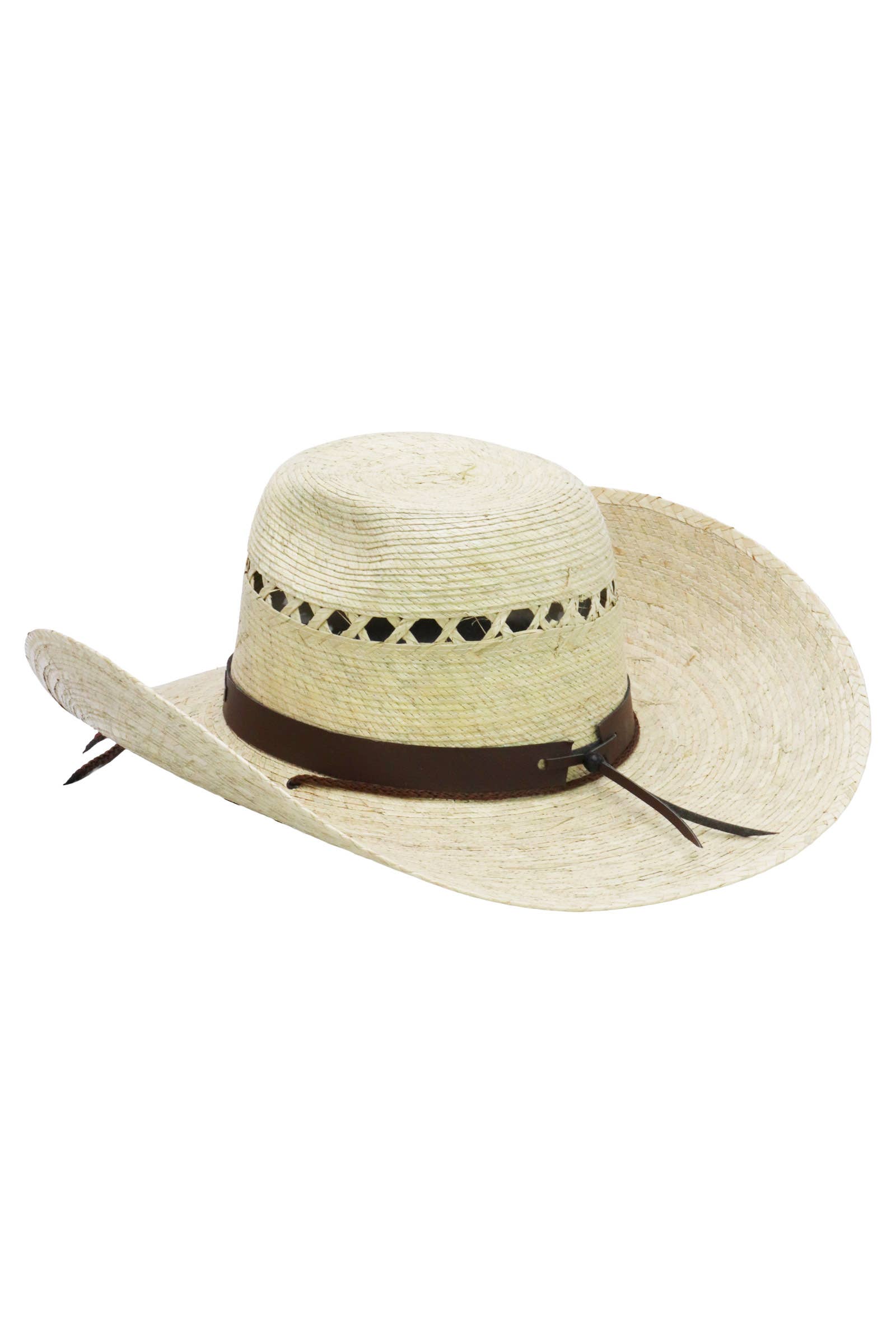 Cap Zone – wholesale Cowboyhatt - Dam – Ventilerad Chl Taco Brätte Palmstrå Cowboyhatt2