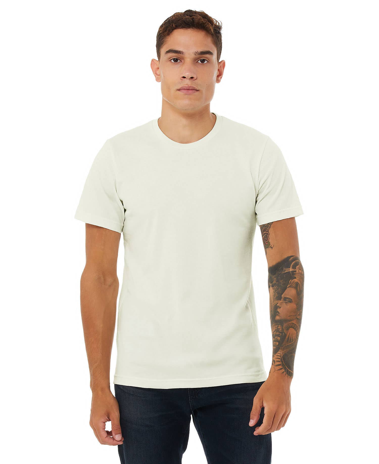 Print The Dream – Großhandel T-Shirt – Herren – Bella Canvas 3001 T-Shirt, unifarbene, weiche Unisex-Shirts11