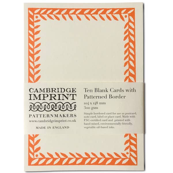 10 Postcards with Patterned Border in Neon for wholesale by Cambridge Imprint