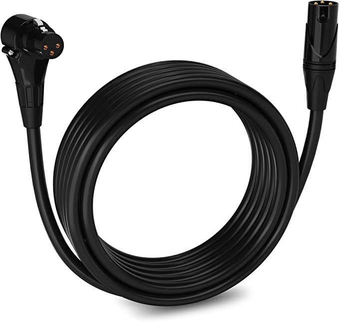LyxPro - Wholesale Muziekaccessoire - Microfoon XLR gehoekte vrouwelijke kabel 3-pins microfoonkabel Pro Audio21