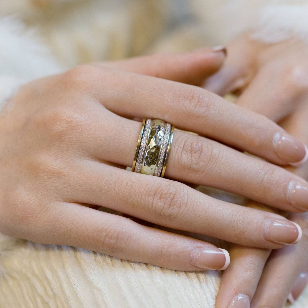 Ideaure Jewelry - Wholesale Multi-Stone Ring - Bella Spinner Ring1