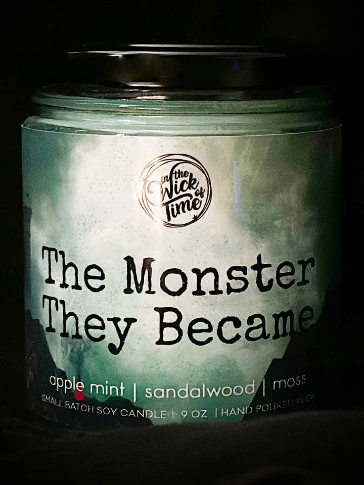 The Monster They Became Candle for wholesale by In the Wick of Time