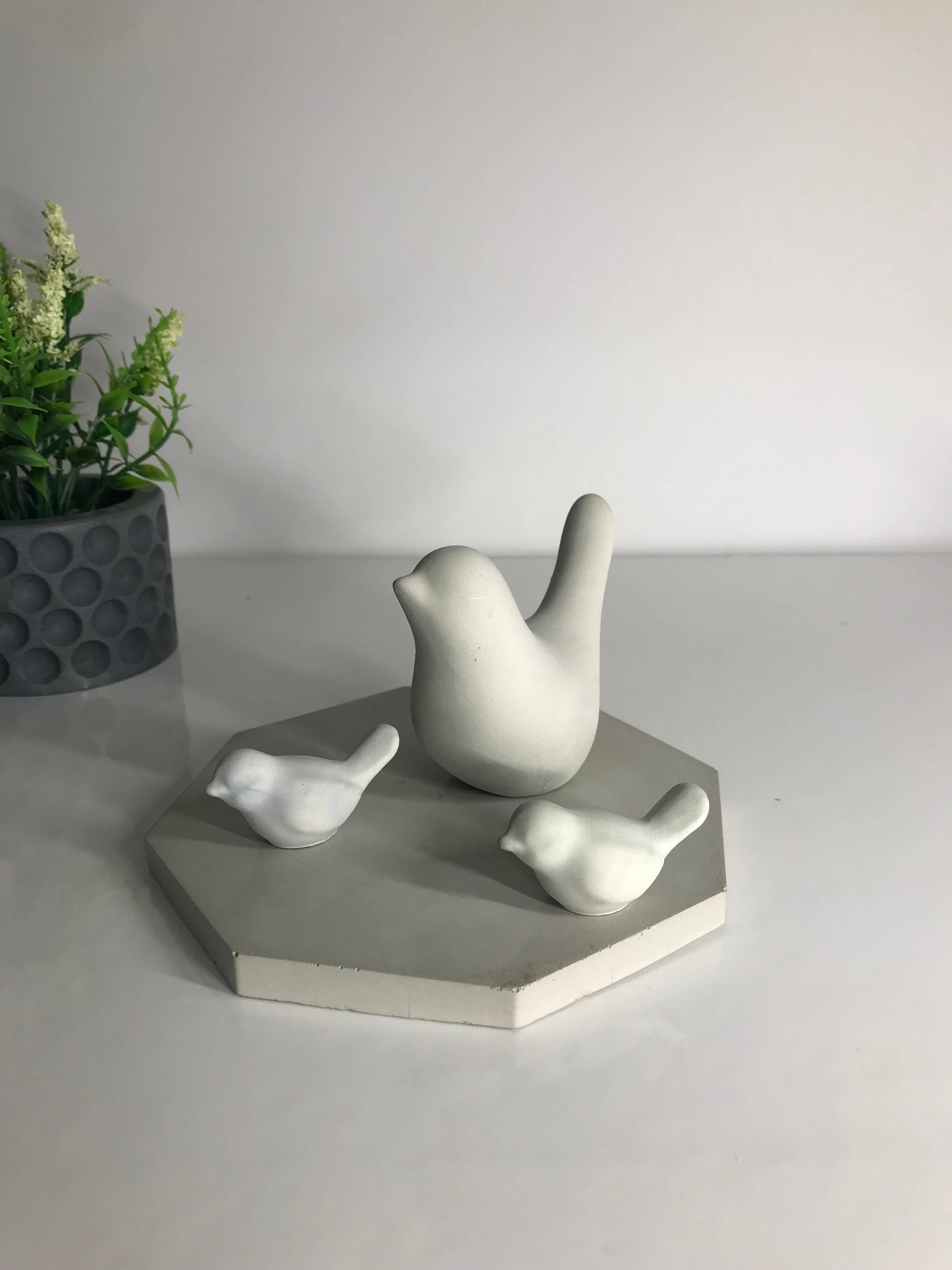 Joyful Lotus - Venta al por mayor Figura decorativa - Pájaros de concreto hechos a mano12