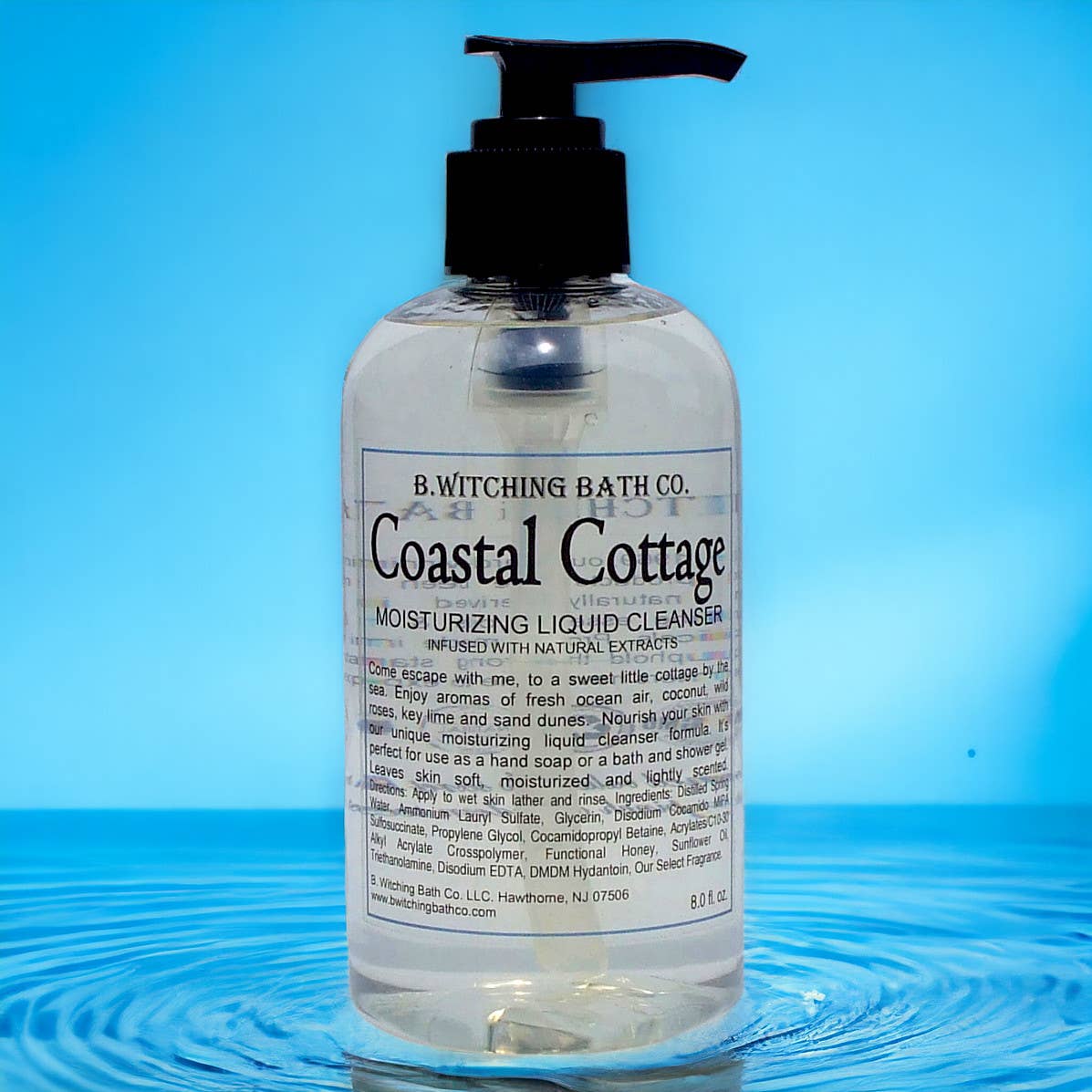 B. Witching Bath Co. - Wholesale Body Wash/Shower Gel - Coastal Cottage Moisturizing Liquid Cleansers 8oz1