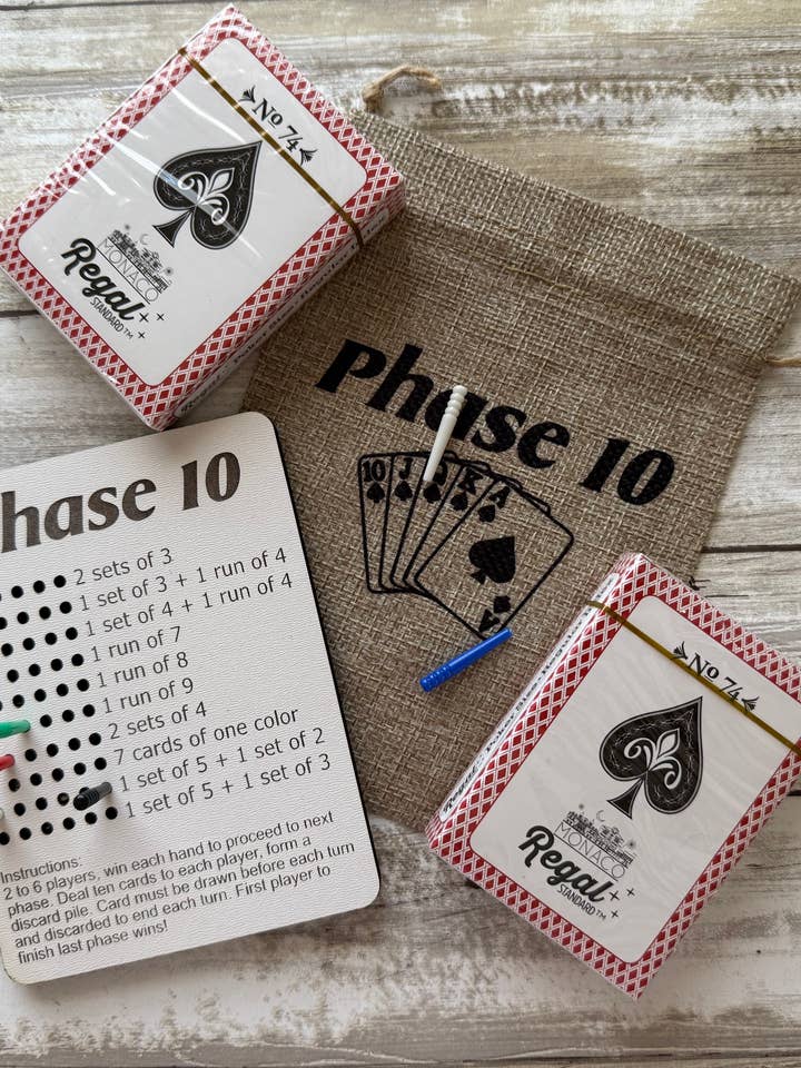 Phase 10 Rummy Travel Game in Bag for wholesale by Michigan Proud Gifts