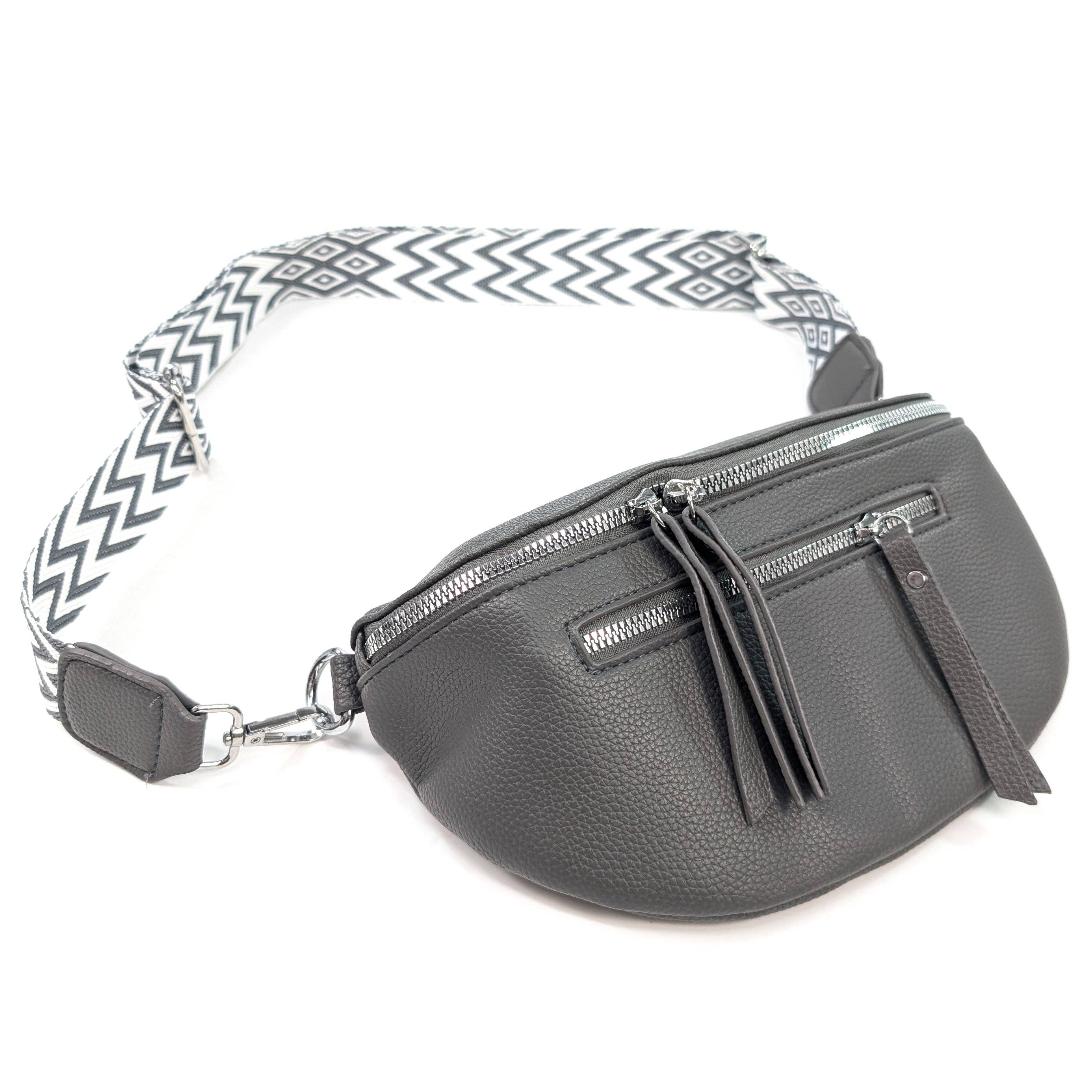 Black Ginger - Wholesale Crossbody bag – Women's - Crossbody Sling Bag - Vegan Leather - Grey0