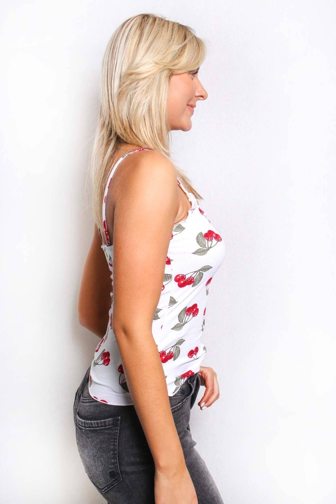 Good Stuff Apparel - Wholesale Tank Top - Women's - Women's Sleeveless Spaghetti Strap Printed Top2