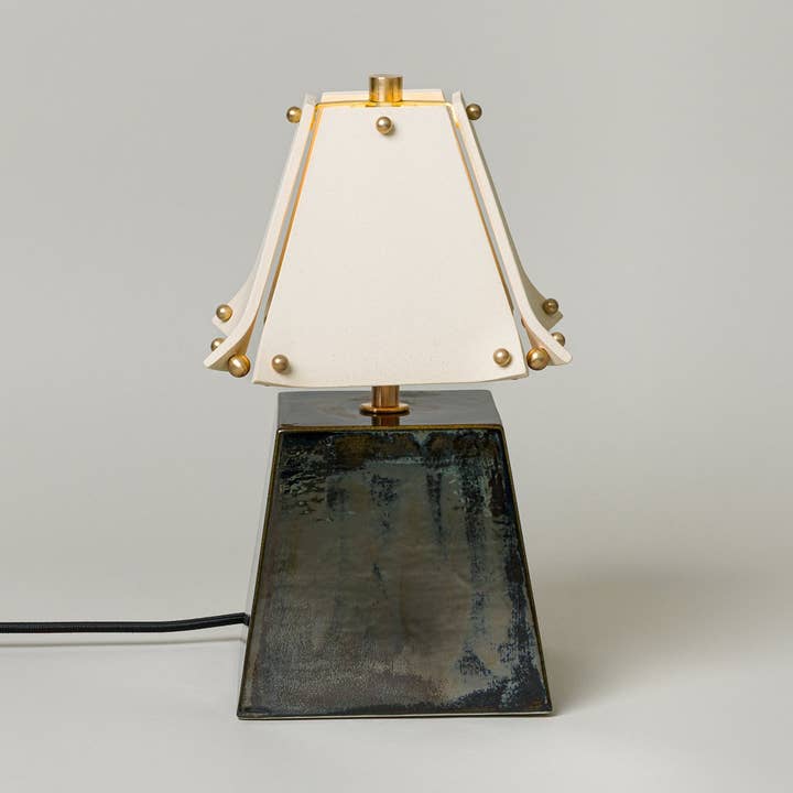 Virginia Sin - Wholesale Accent/Desk Lamp - Osen Table Lamp Short, Obsidian / 2 Shade Options0