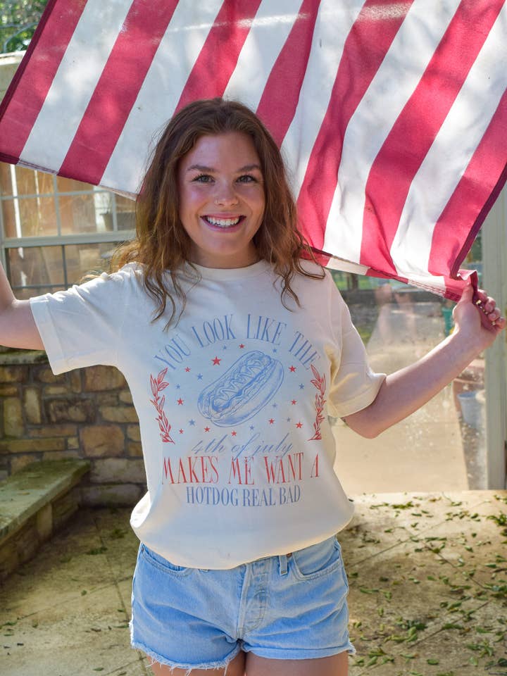 Spirit+Tribe - Wholesale T-Shirt (Graphic) - Women's - YOU LOOK LIKE THE 4TH OF JULY