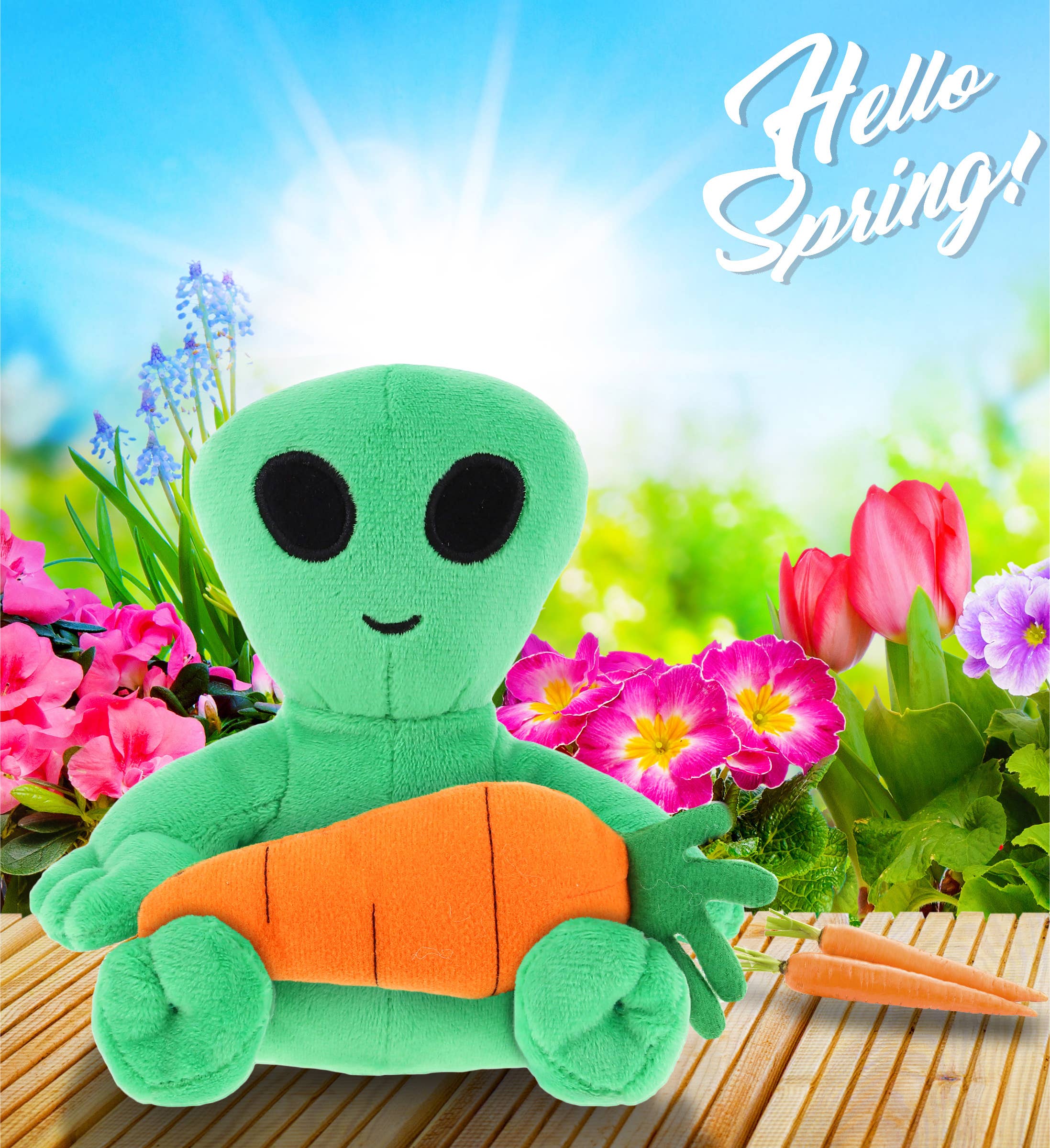 Cota Global - Vente Peluche – enfant et bébé - Carotte en peluche - Peluche de 6" - Alien5