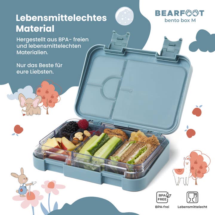 BEARFOOT - Wholesale Broodtrommel/lunchdoos - Kinderen - Lunchbox voor kinderen met vakken, lunchbox, bentobox, brandweer