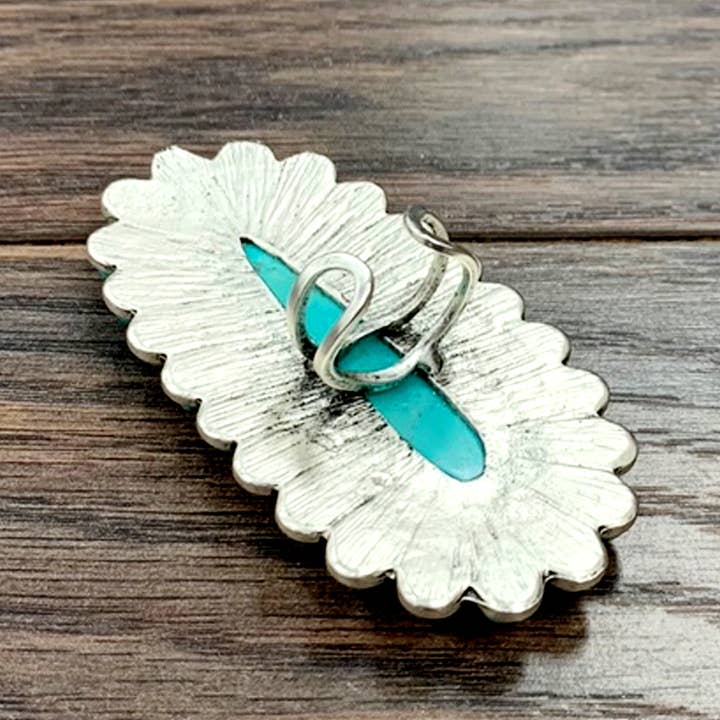 ISAC Trading Inc - Wholesale Cocktail/Statement Ring - 750301, Turquoise Adjustable Ring