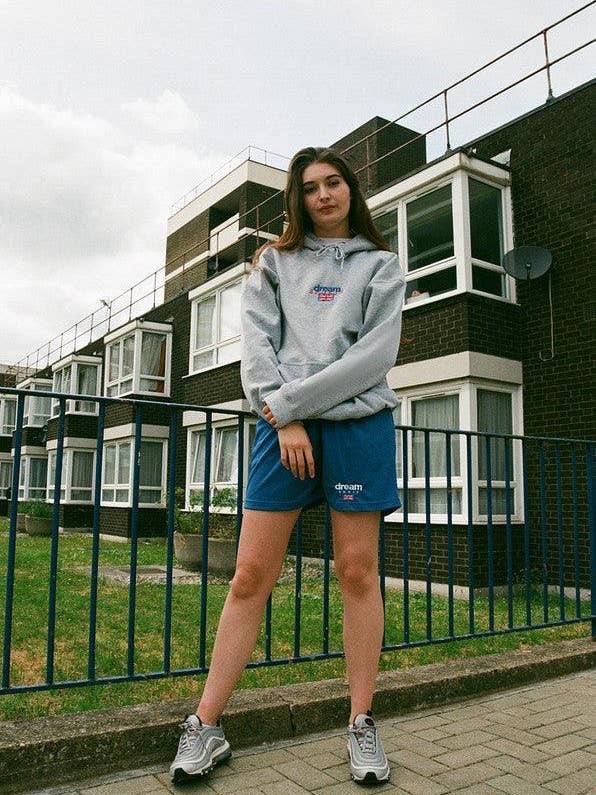 Heather Grey Hoodie With Dream Sports Design for wholesale by Dream But Do Not Sleep