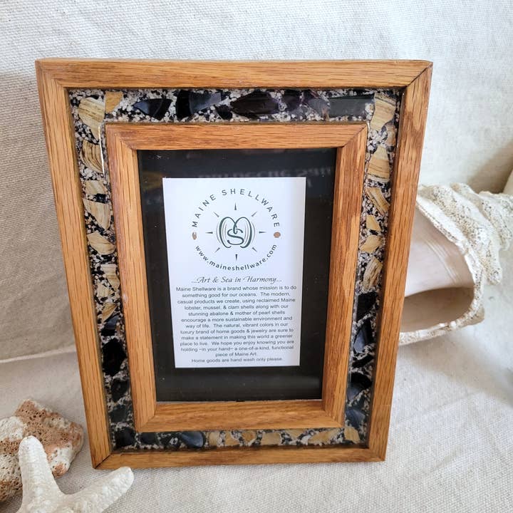 Maine Shellware - Wholesale Picture Frame - Wood & Shell Picture Frames (2 sizes)