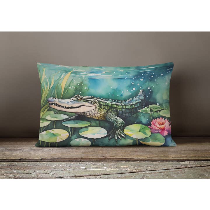 Caroline's Treasures - Wholesale Throw/Decorative Pillow - Alligator Pillow 12x16 DAC2870