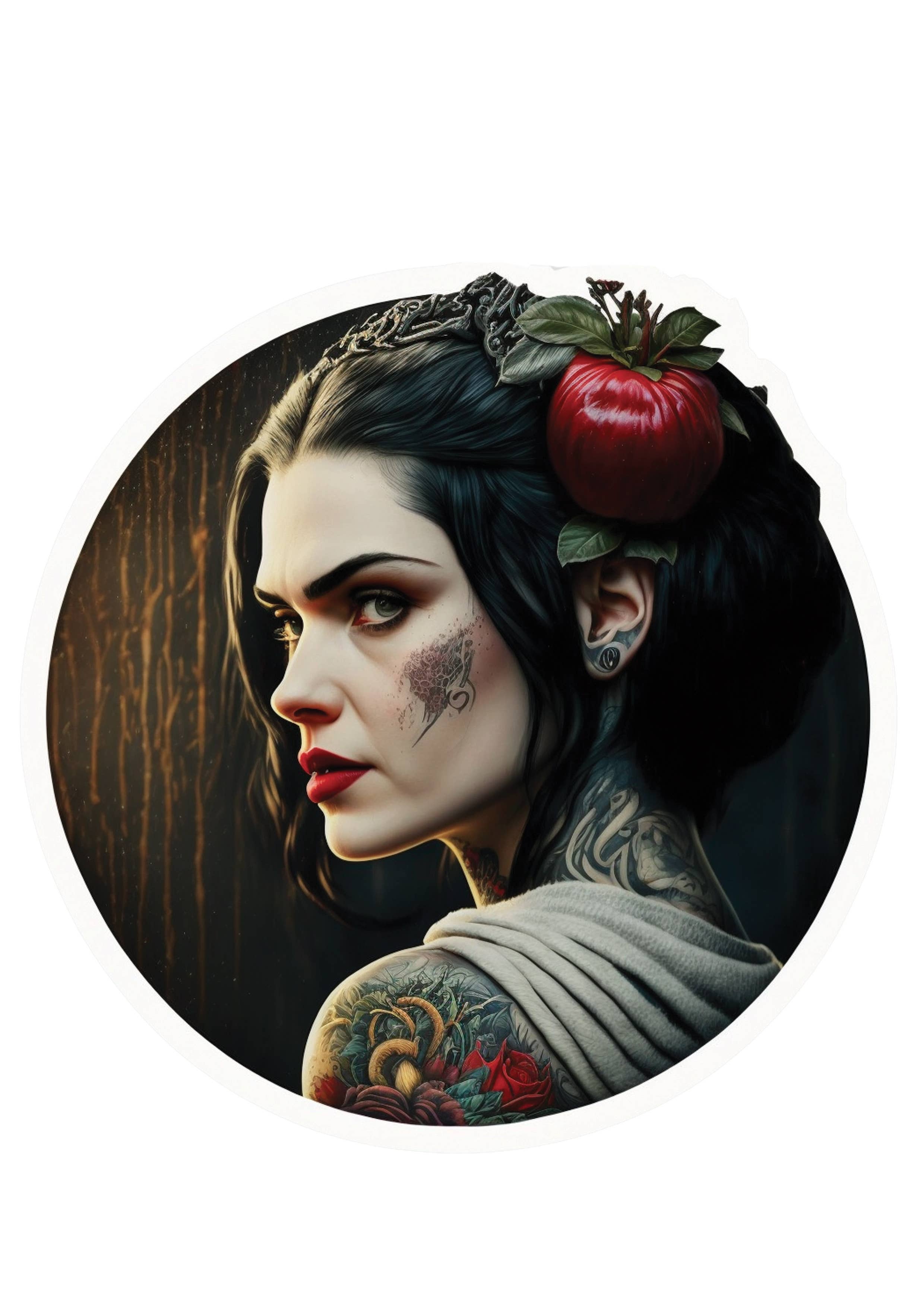 Madder créations - Vente Tote bag – femme - Tote Bag Blanche neige nature1