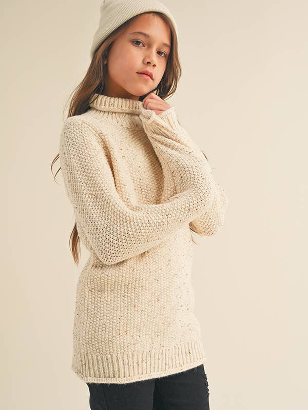 heart and arrow - Vendita all'ingrosso Maglione tricot - Bambini - MAGLIONE A COLLO ALTO FODERATO K15829 (7-12 S-XL)3