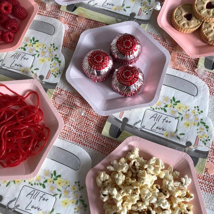 Talking Tables UK - Wholesale Disposable plate - Small Hexagon Pastel Plates | 12 Pack |6