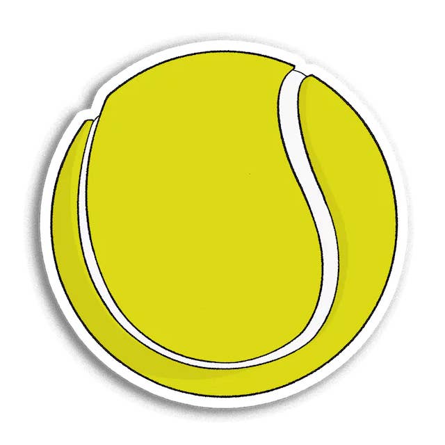 Tennisball-Aufkleber für den Großhandel von Stick With Finn