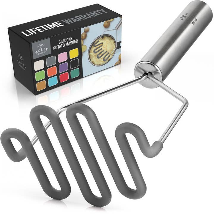 Zulay Kitchen - Wholesale Masher - Potato Masher with Premium Silicone-Coated Stainless Steel19