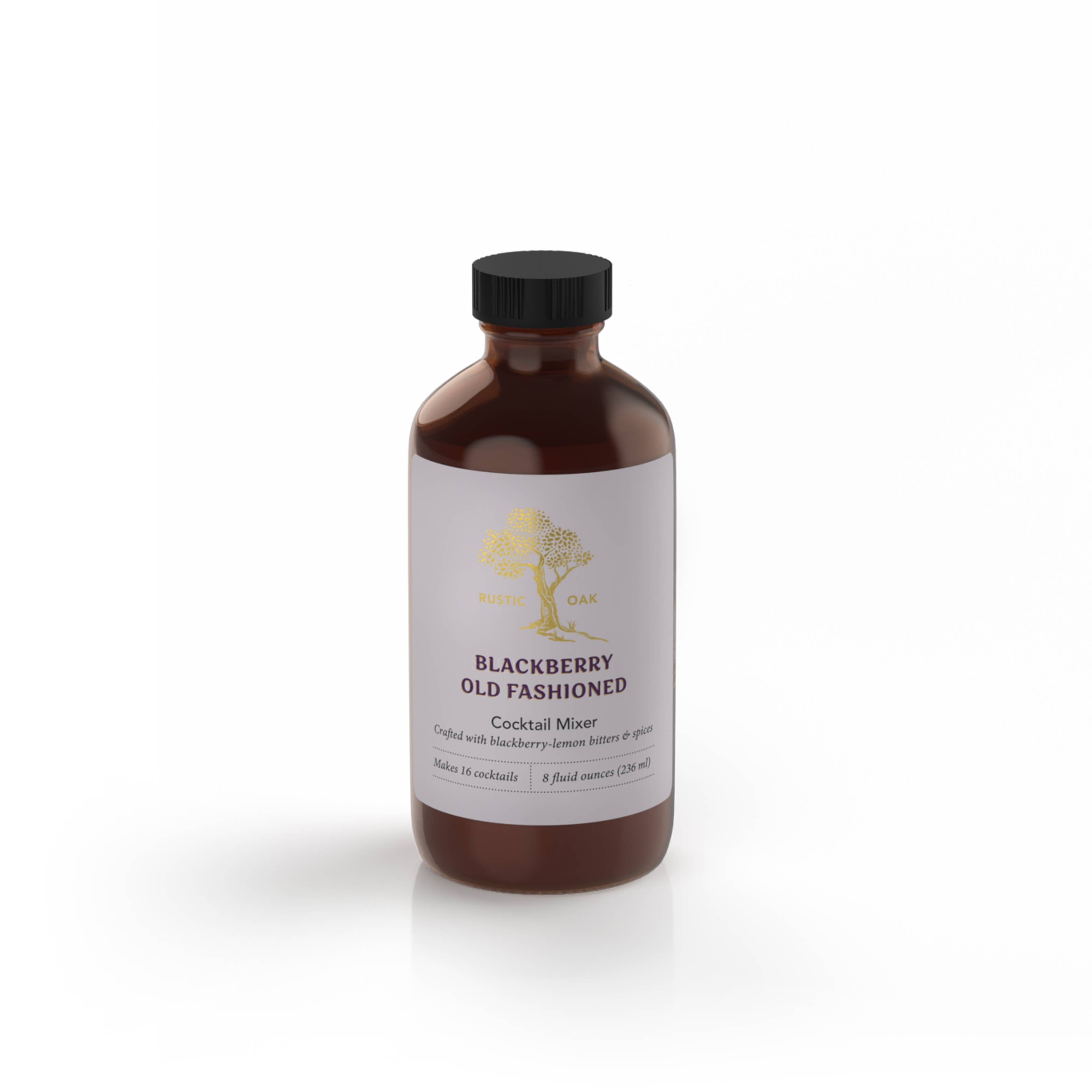 Rustic Oak - Wholesale Cocktail Mix/Syrup - Blackberry Old Fashioned Cocktail Mixer 8oz1