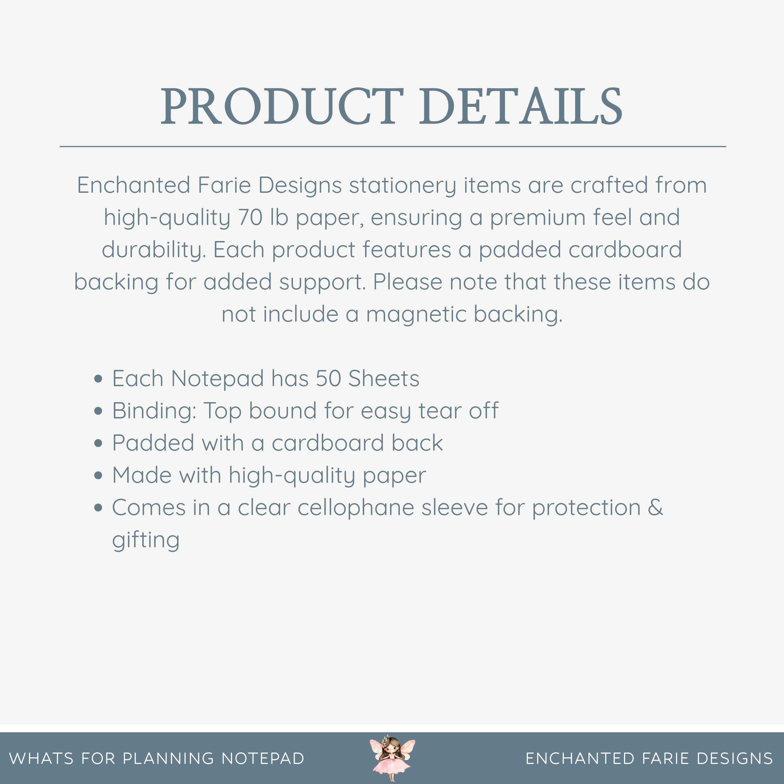 Enchanted Farie Designs - Wholesale Planner - The Ultimate Planner Set – Meal Plan, Grocery List & Weekly Planner ✨6