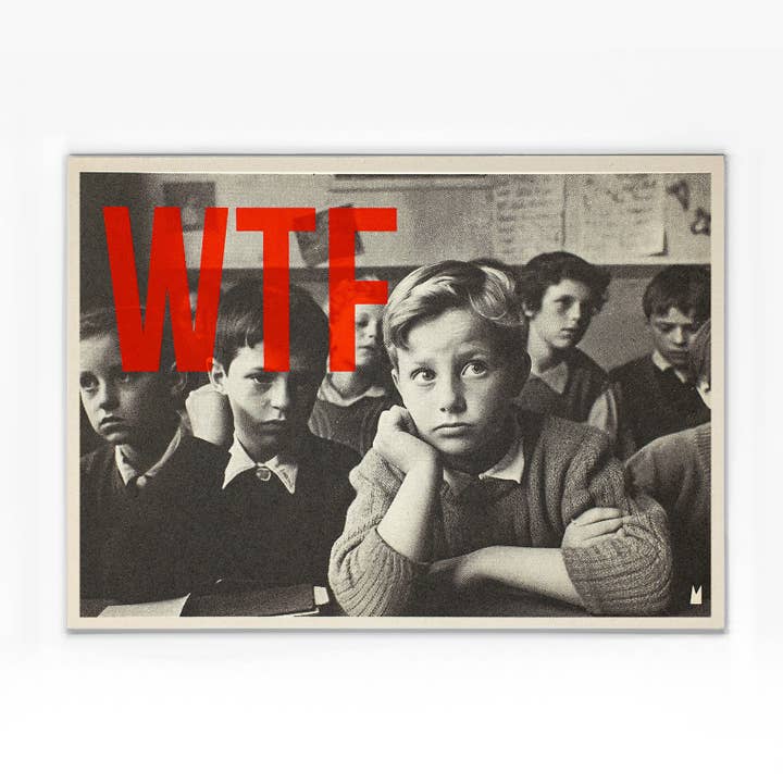 KENCRE KAART / WAT DE FUCK Maat M voor wholesale door Minus Éditions