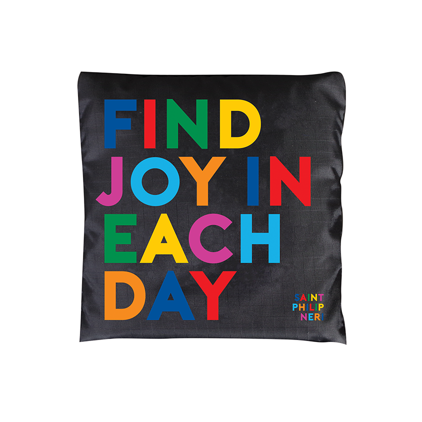 Quotable - Wholesale Tote Bag - Unisex - Fold-Up Bags - BGD239 - Find Joy (Saint Philip Neri)1