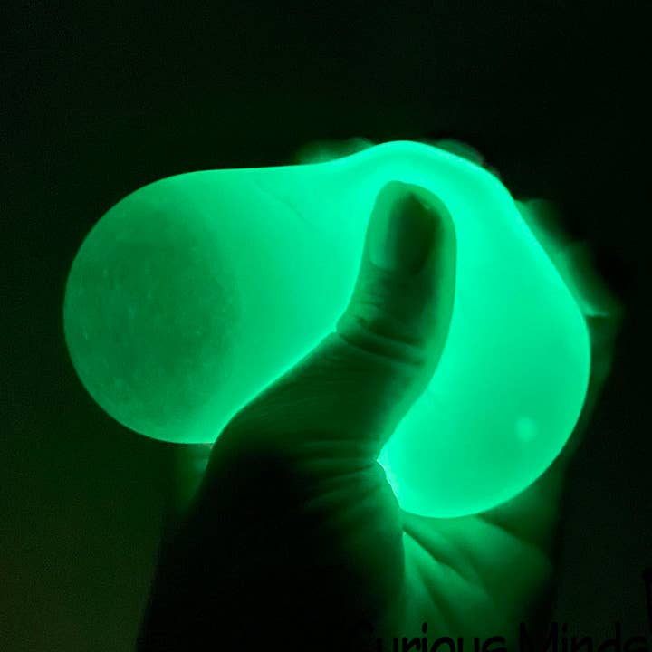 1 x 2,5 Zoll großer, im Dunkeln gefüllter Stressball mit Hundefüllung, Glob für den Großhandel von Curious Minds Toys