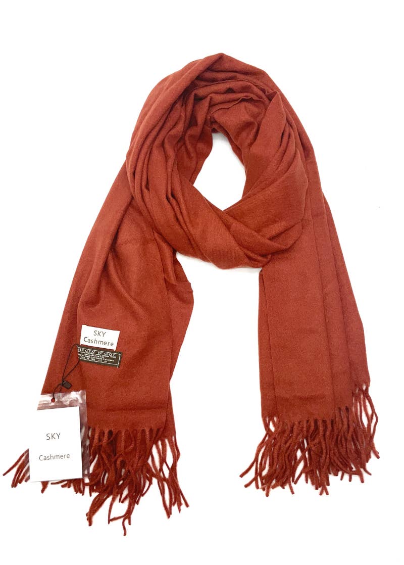 LINETA - Wholesale Scarf - Women's - SKY-88 Very Thick Plain Scarf2