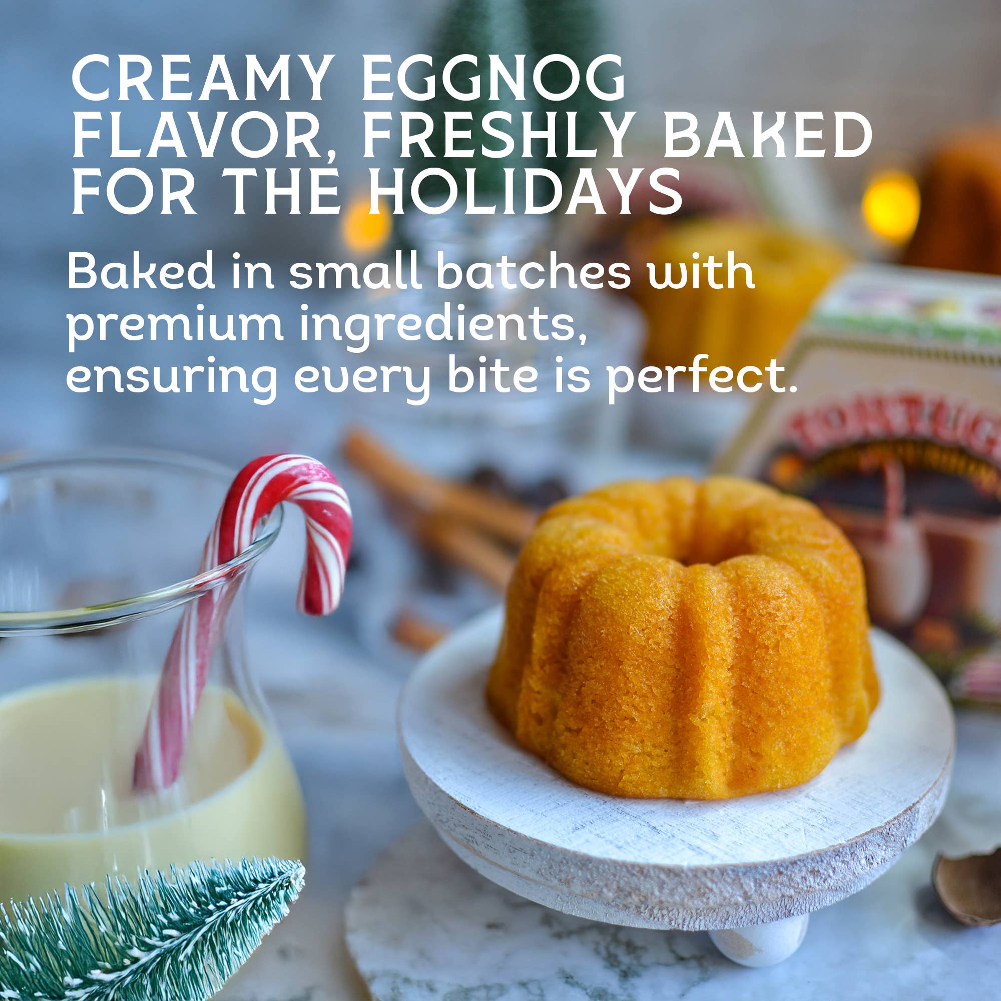 Tortuga Spirit Cake Company - Vente Gâteau - Gâteau Tortuga Eggnog Bourbon 4 oz4